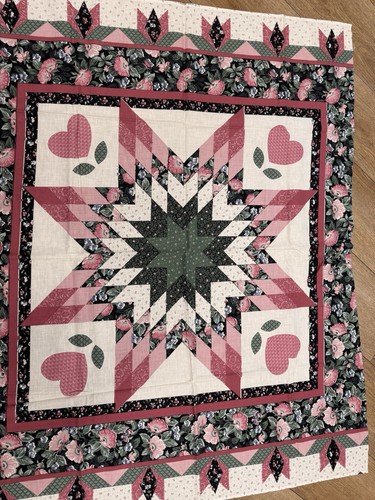 Vtg cotton fabric pink - vtg,